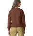 Gildan SF000 Adult Softstyle® Fleece Crew Sweatsh in Cocoa back view