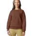 Gildan SF000 Adult Softstyle® Fleece Crew Sweatsh in Cocoa front view