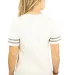 Gildan 500VTL Heavy Cotton™ Ladies' Victory T-Sh WHITE/ GRP HTHR back view