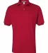 Jerzees 437MSR Adult SpotShield™ Jersey Polo TRUE RED front view