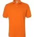 Jerzees 437MSR Adult SpotShield™ Jersey Polo SAFETY ORANGE front view