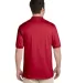 Jerzees 437MSR Adult SpotShield™ Jersey Polo TRUE RED back view