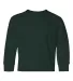 Jerzees 29BLR Youth DRI-POWER® ACTIVE Long-Sleeve FOREST GREEN front view