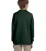 Jerzees 29BLR Youth DRI-POWER® ACTIVE Long-Sleeve FOREST GREEN back view