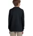 Jerzees 29BLR Youth DRI-POWER® ACTIVE Long-Sleeve BLACK back view