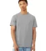 Bella + Canvas 3201 FWD Fashion Men's Heather CVC  in Athletic heather front view