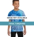 Tie-Dye CD100Y Youth 5.4 oz. 100% Cotton T-Shirt TONAL TURQOUISE front view