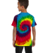Tie-Dye CD100Y Youth 5.4 oz. 100% Cotton T-Shirt REACTIVE RAINBOW back view