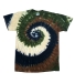 Tie-Dye CD100Y Youth 5.4 oz. 100% Cotton T-Shirt CAMO SWIRL front view