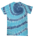 Tie-Dye CD100Y Youth 5.4 oz. 100% Cotton T-Shirt CORAL REEF front view