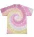 Tie-Dye CD100Y Youth 5.4 oz. 100% Cotton T-Shirt DESERT ROSE front view