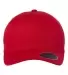 Yupoong-Flex Fit 6100NU Adult NU Hat RED front view