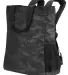 North End NE901 Convertible Backpack Tote BLACK/ CARBON side view