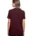 North End NE100W Ladies' Jaq Snap-Up Stretch Perfo BURGUNDY back view