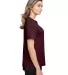 North End NE100W Ladies' Jaq Snap-Up Stretch Perfo BURGUNDY side view