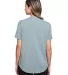 North End NE100W Ladies' Jaq Snap-Up Stretch Perfo OPAL BLUE back view