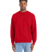 Hanes RS160 Adult Perfect Sweats Crewneck Sweatshi in Athletic red front view