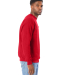 Hanes RS160 Adult Perfect Sweats Crewneck Sweatshi in Athletic red side view