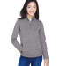 Devon and Jones DG798W Ladies' Newbury Mélange Fleece Quarter-Zip Catalog catalog view