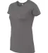 Fruit of the Loom SFJR Ladies' 4.7 oz. Sofspun® J CHARCOAL HEATHER side view