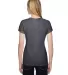 Fruit of the Loom SFJR Ladies' 4.7 oz. Sofspun® J CHARCOAL HEATHER back view
