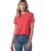 Alternative Apparel 4450HM Ladies' Modal Tri-Blend in Faded red front view