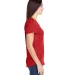 Gildan 6750L Ladies' Triblend T-Shirt in Heather red side view