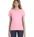 Gildan 880 Ladies' Lightweight T-Shirt in Charity pink front view