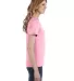 Gildan 880 Ladies' Lightweight T-Shirt in Charity pink side view