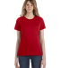 Gildan 880 Ladies' Lightweight T-Shirt in True red front view