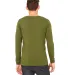 Bella + Canvas 3501 Unisex Jersey Long-Sleeve T-Sh in Olive back view