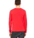 Bella + Canvas 3501 Unisex Jersey Long-Sleeve T-Sh in Red back view