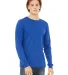 Bella + Canvas 3501 Unisex Jersey Long-Sleeve T-Sh in True royal front view