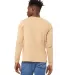 Bella + Canvas 3501 Unisex Jersey Long-Sleeve T-Sh in Sand dune back view