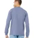 Bella + Canvas 3501 Unisex Jersey Long-Sleeve T-Sh in Lavender blue back view