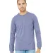 Bella + Canvas 3501 Unisex Jersey Long-Sleeve T-Sh in Lavender blue front view