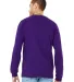 Bella + Canvas 3501 Unisex Jersey Long-Sleeve T-Sh in Team purple back view