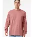 Bella + Canvas 3501 Unisex Jersey Long-Sleeve T-Sh in Mauve front view