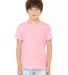 Bella + Canvas 3001Y Youth Jersey T-Shirt PINK front view
