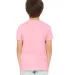 Bella + Canvas 3001Y Youth Jersey T-Shirt PINK back view
