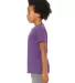 Bella + Canvas 3001Y Youth Jersey T-Shirt ROYAL PURPLE side view