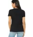 Bella + Canvas 6405 Ladies' Relaxed Jersey V-Neck  BLACK back view