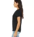 Bella + Canvas 6405 Ladies' Relaxed Jersey V-Neck  BLACK side view