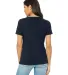 Bella + Canvas 6405 Ladies' Relaxed Jersey V-Neck  NAVY back view