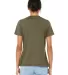 Bella + Canvas BC6405CVC Ladies' Relaxed Heather C HEATHER OLIVE back view