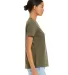 Bella + Canvas BC6405CVC Ladies' Relaxed Heather C HEATHER OLIVE side view