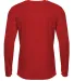 A4 Apparel N3425 Men's Sprint Long Sleeve T-Shirt in Scarlet back view