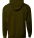 A4 Apparel N4279 Men's Sprint Tech Fleece Hooded S in Military green back view
