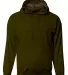 A4 Apparel N4279 Men's Sprint Tech Fleece Hooded S in Military green front view