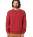 Alternative Apparel 9575ZT Unisex Washed Terry Cha in Faded red front view